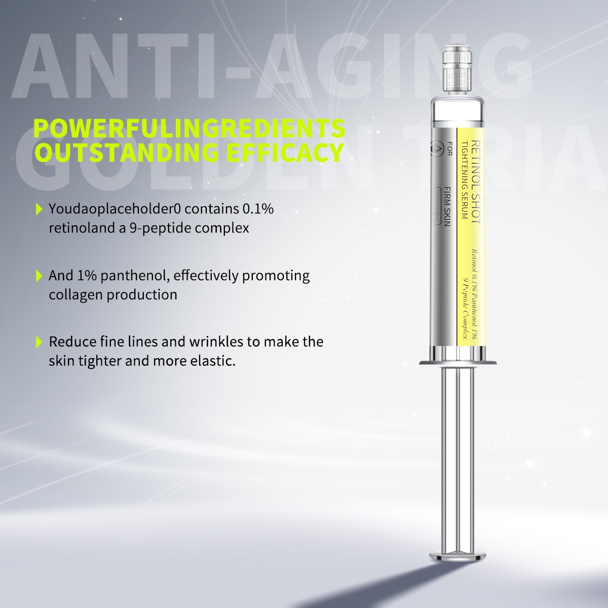 Wholesale Private Label Resurfacing Facial Retinol Serum Collagen Deep Firming Sooth Hydrated Eye Cream Serum