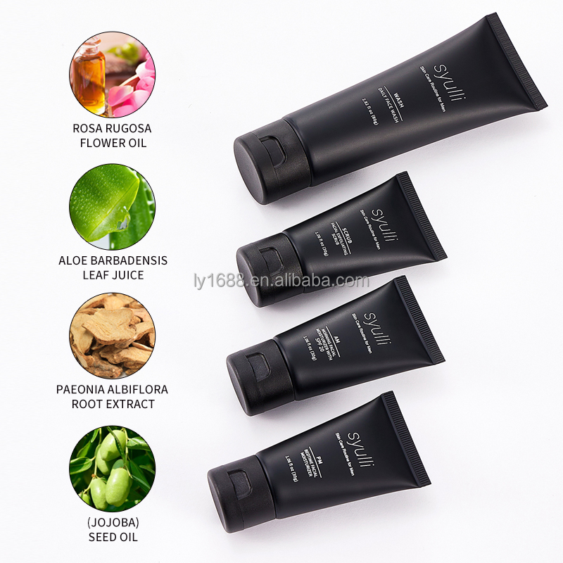 Private Label Mens Skin Care Products OEM Vegan Organic Repair Moisturizing Anti Acne Skincare Set for Men