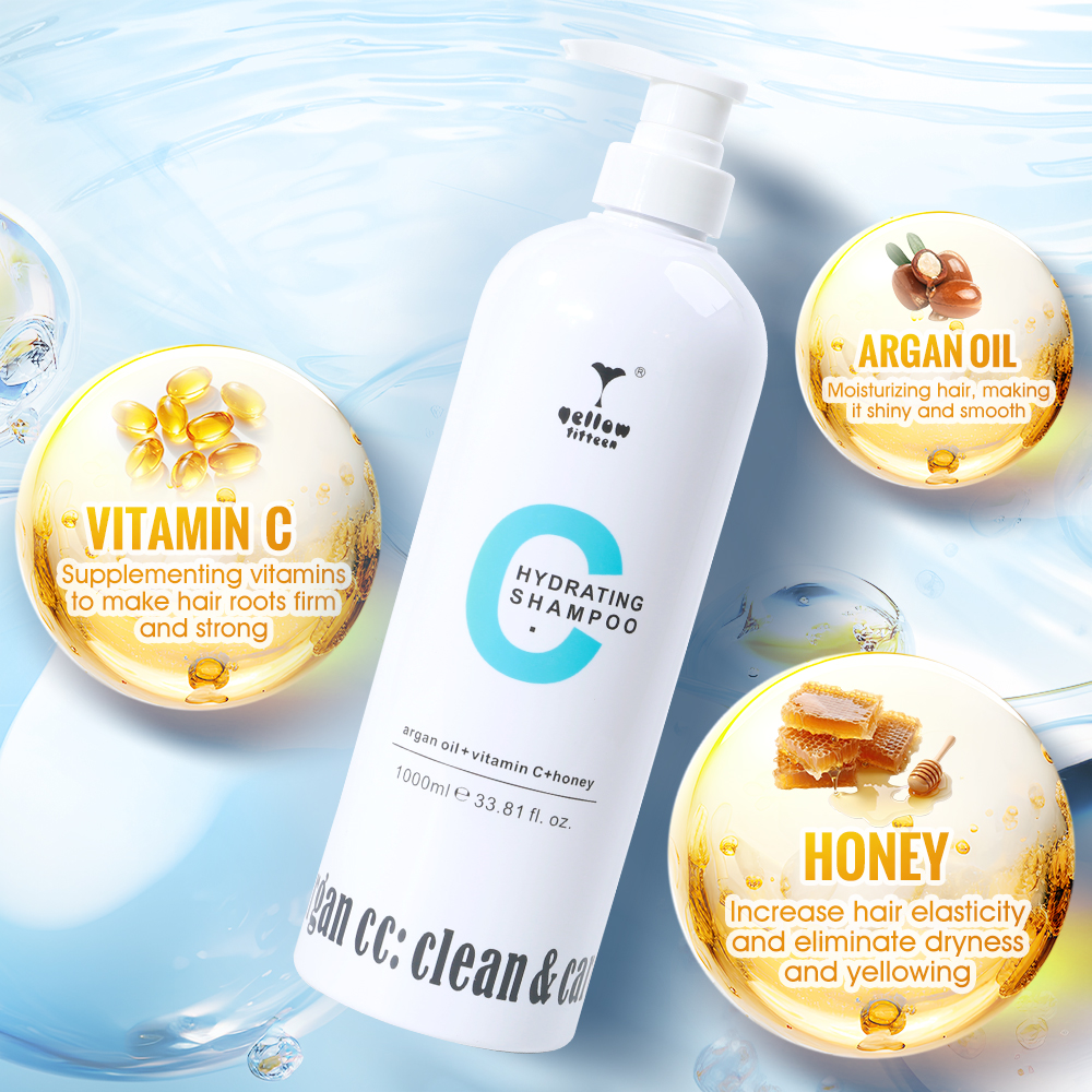 Wholesale Natural Honey Vitamin C Shampoo Private Label Hair Care Packaging Set Argan Oil Organic Hair Shampoo and Conditioner