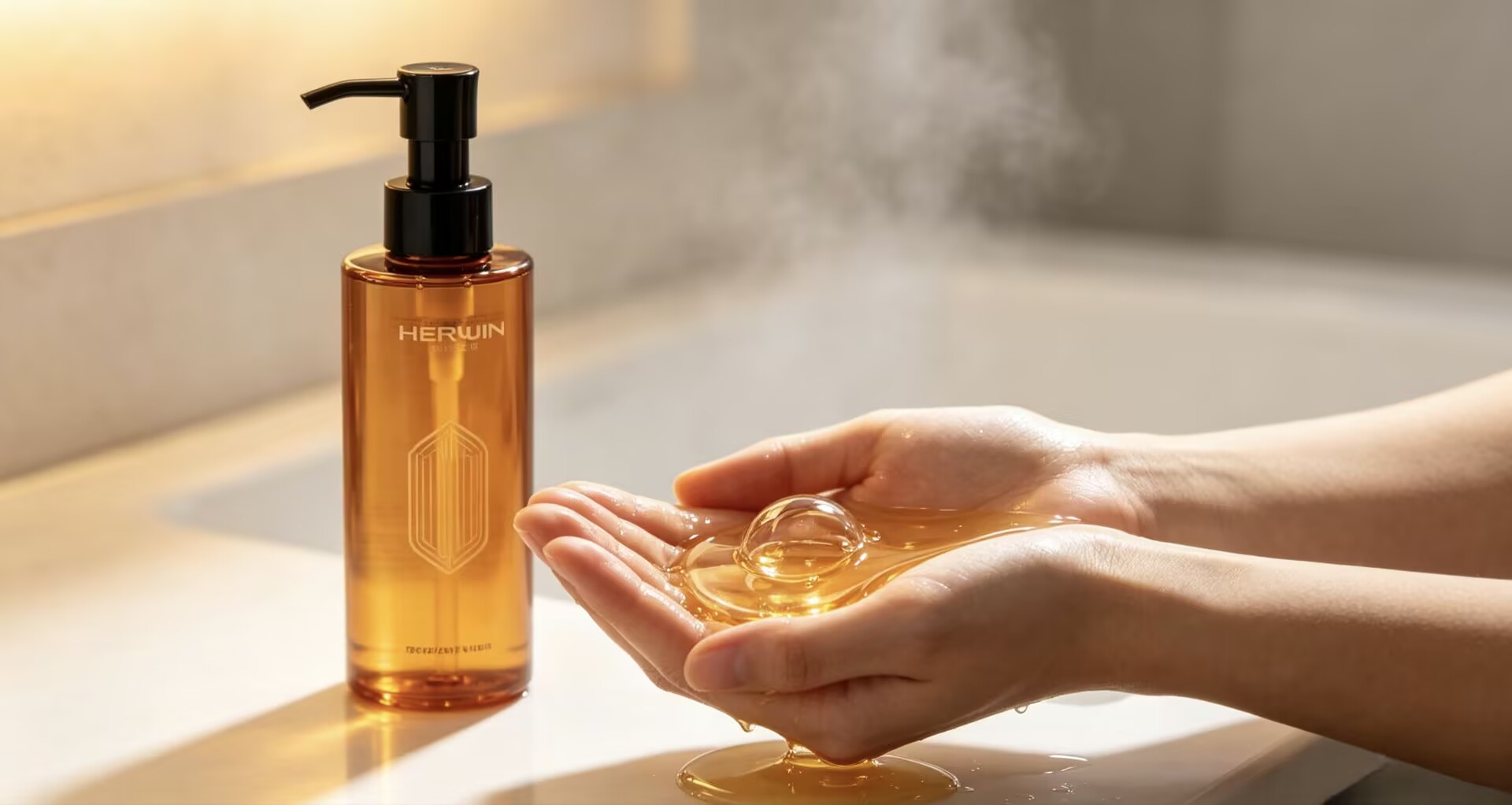 Amber Skincare Cleansing Oil with Triple Amino Acid Formula for Gentle Makeup Removal Effective Pore Cleaning &amp; Mild Skin Care
