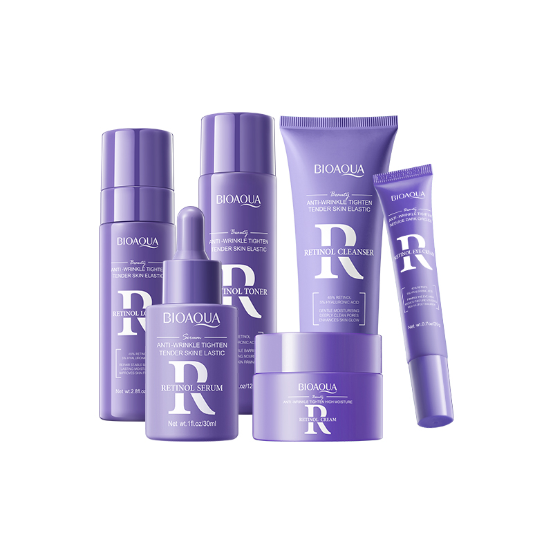 The Private Label BIOAQUA Retinol Anti-Wrinkle Compact High Moisturizing Skin Care Gift Box Set Nourishing Hydrating Products