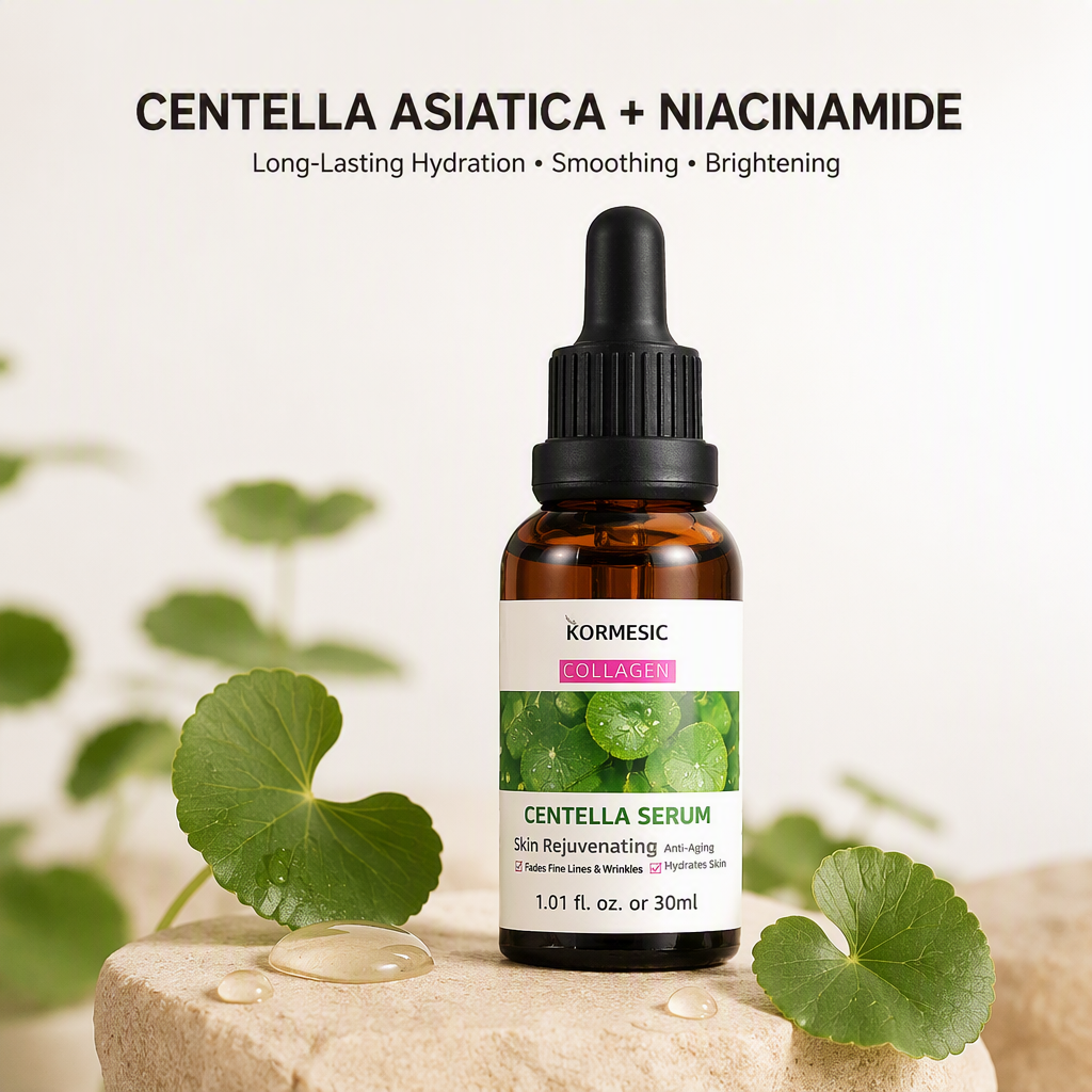 Vitamin Centella Asiatica & Niacinamide Vegan 30ml Face Serum Long-Lasting Hydration Smoothing Brightening Serum Wholesale