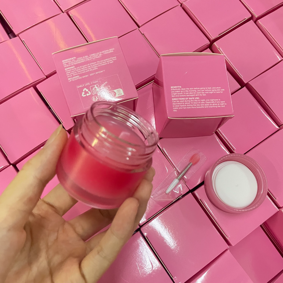 Private Label Moisturizing Cream Lip Balm Waterproof Mineral Vegan Cruelty Free Hydrating Makeup Lip Mask Cream