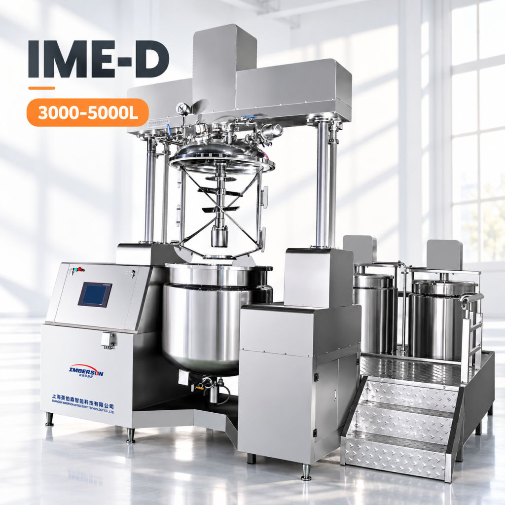 Imberson IME-D Turnkey Cosmetic Production Line With Tanks Piping And Filling Connection High Shear Homogenizer Machine