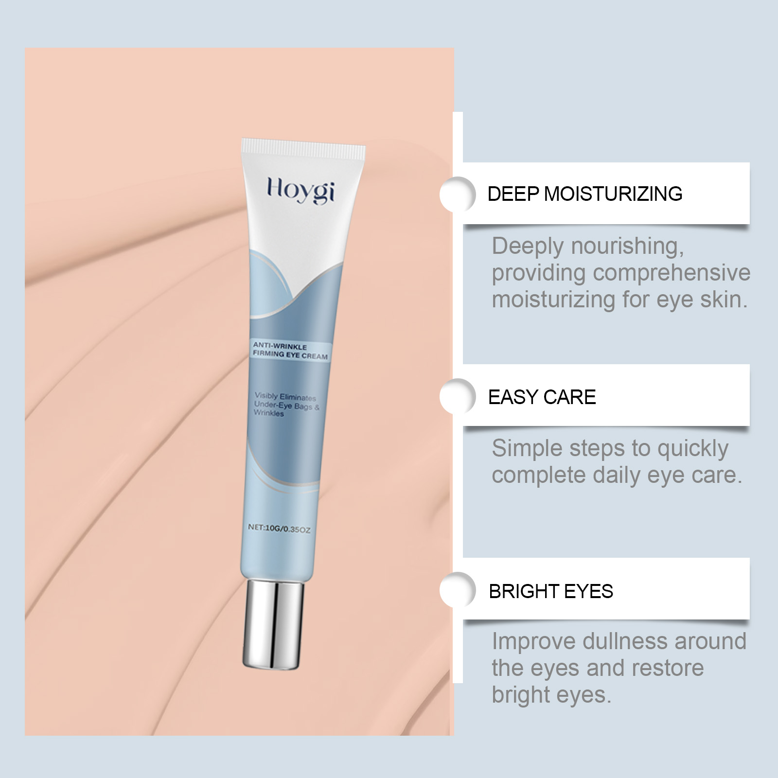 Stock Hydrating Nourishing Eye Cream Anti Wrinkle Moisturizing Dark Circle Collagen Firming for Women Wholesale Brightening