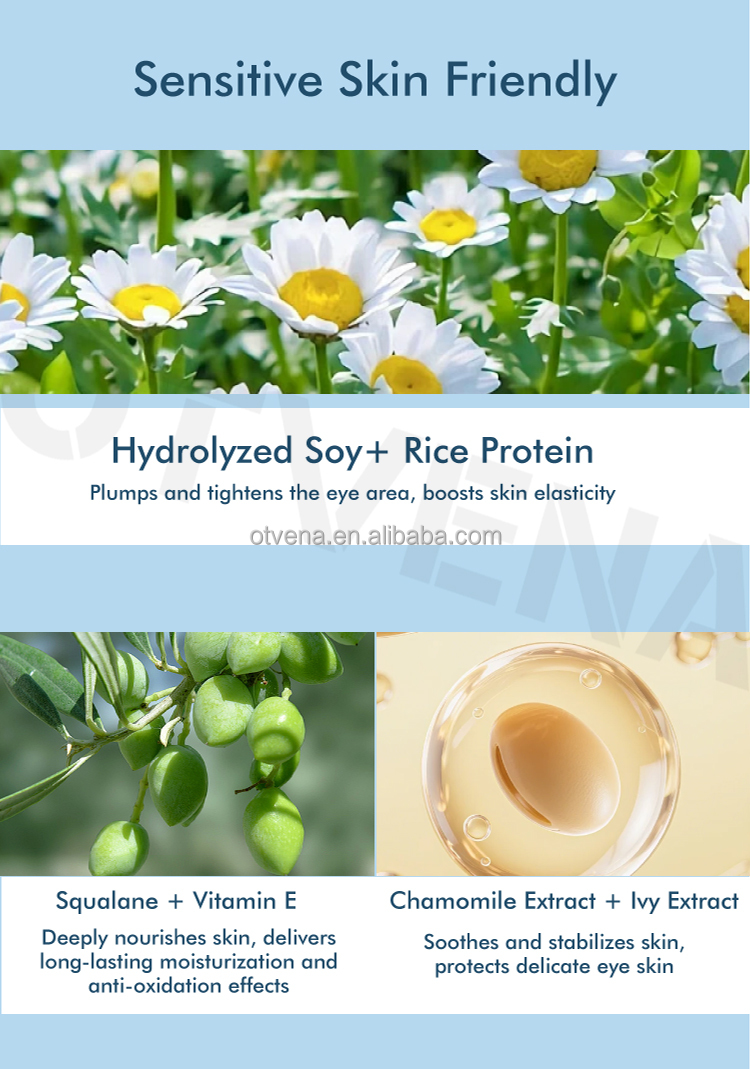 Customized Wholesale Reduce Dark Circles Puffy Tightening Firming Minerals Eye Cream
