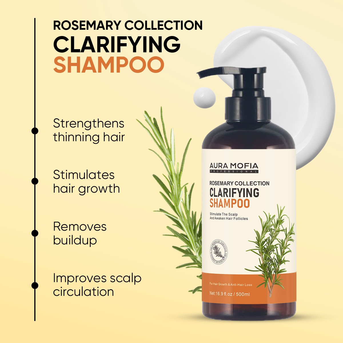 Wholesale Price Hair Care Set Restoration Growth Anti-Loss Rosemary Custom Keratin Shampoo and Conditioner Hair Growth Oil