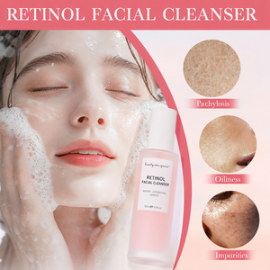 Korean Gentle Retinol Cleanser Moisturizing Formula Repairs Hydrates Skin No Tight Dry Feeling Anti Aging Face Wash