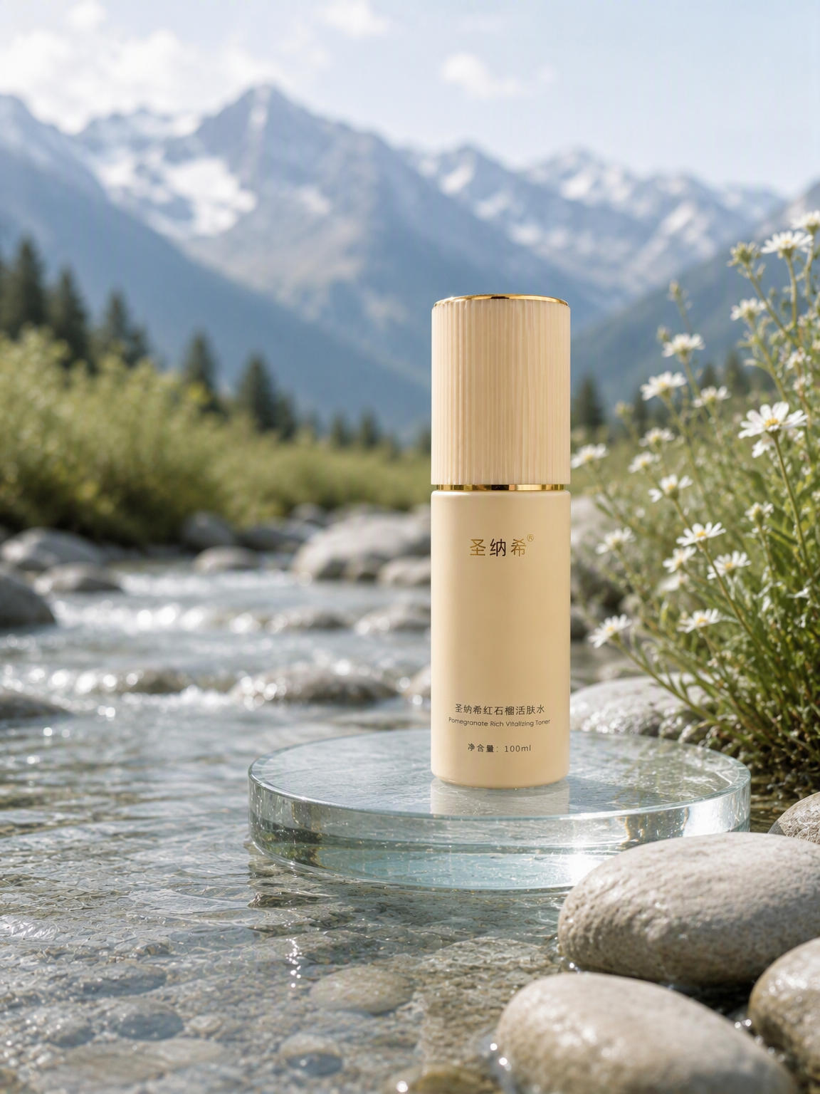 Custom Formulation SANAE Nourishing Face Tonic with Swiss Glacier Water Custom Formula