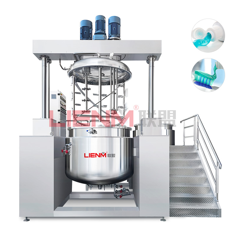 LIENM Toothpaste Manufacturing Plant Vacuum Emulsifying Homogenizer Machine Toothpaste Making Machine Production Line