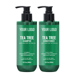 Wholesale Custom Tea Tree Shampoo And Conditioner Set 100% Pure Tea Tree Oil, For Itchy And Dry Scalp, Sulfate/Paraben Free