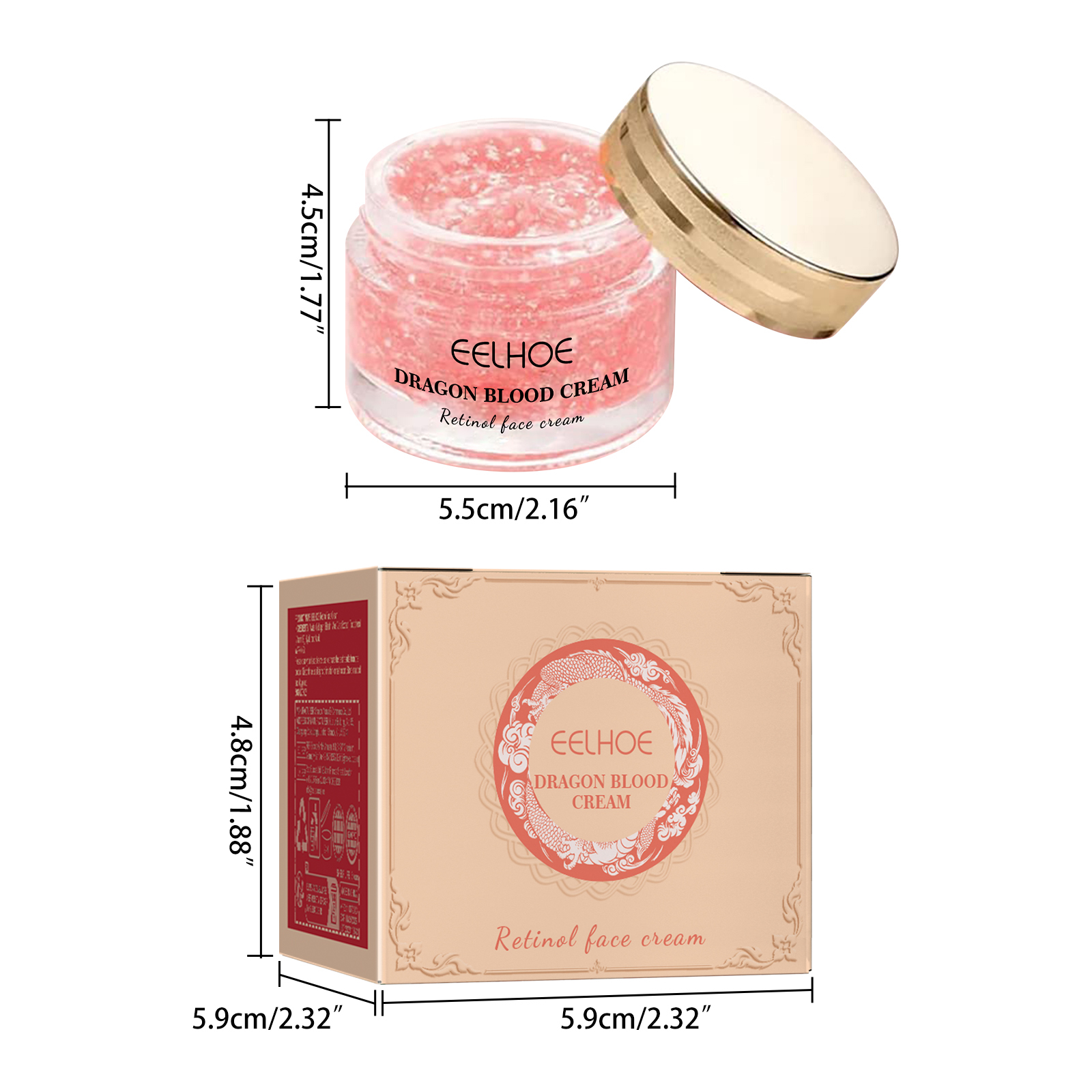 OEM Custom Retinol Rejuvenation Face Cream Hydrating Tightening Nourishing Skin Lightening Improve Dry Rough Dragon Blood Cream