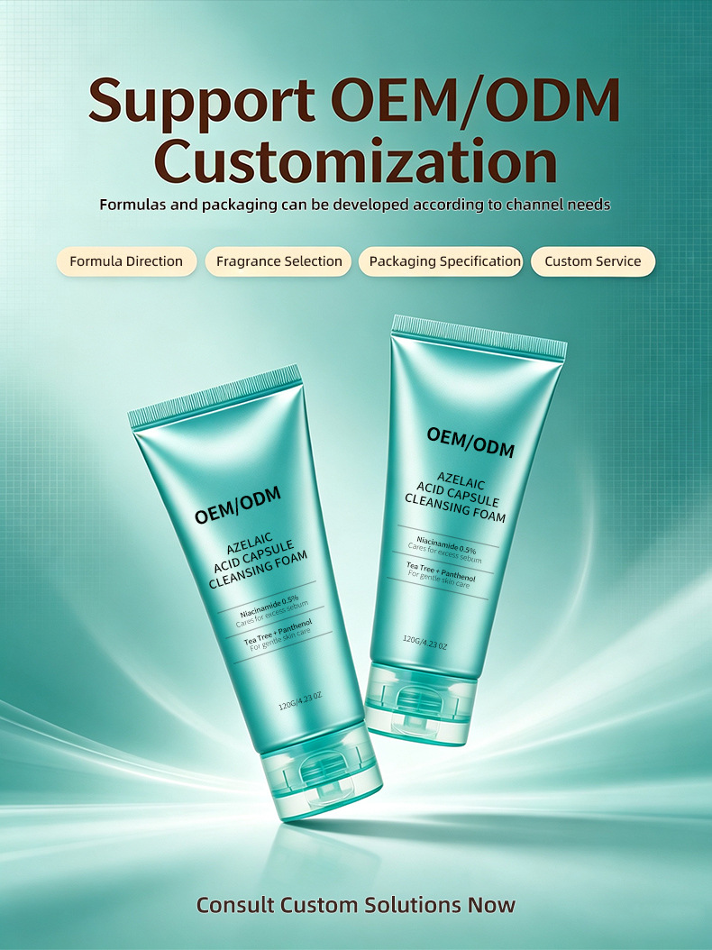 Oil Control Deep Cleansing Facial Foam with Natural Organic Herbal Whitening and Acne Treatment for Oily Skin Gentle Formula
