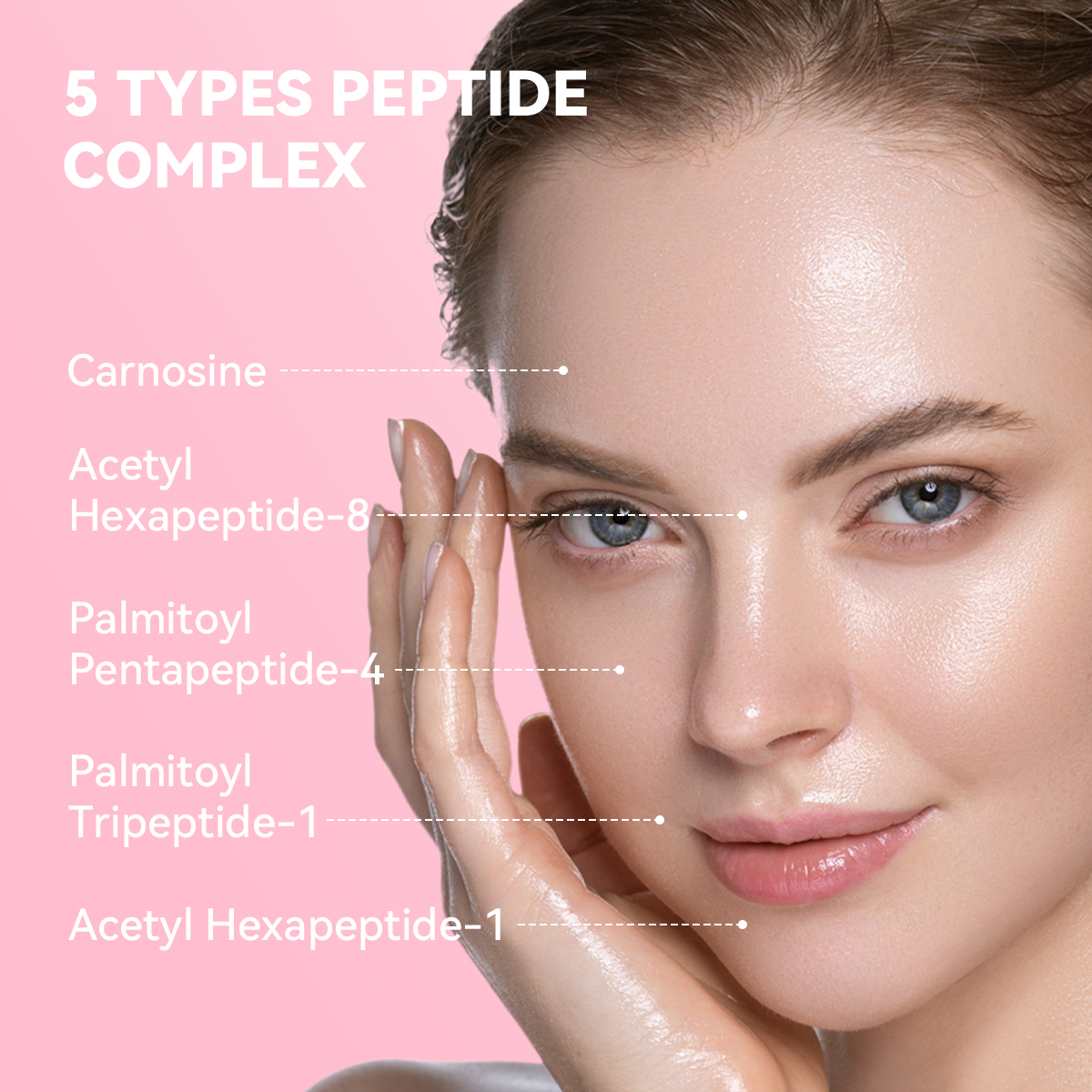 PDRN Pink Peptide Niacinamide Infused Revitalizing Facial Serum Smooth Skin Improve Dull Complexion Long Lasting 30ml