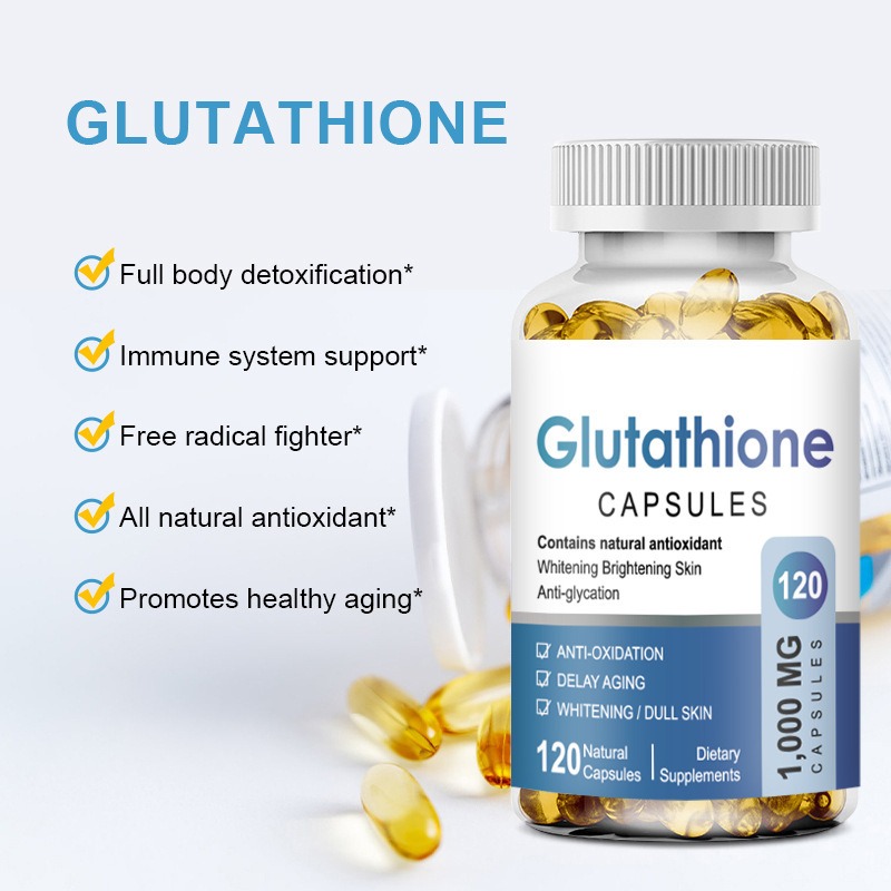 OEM Private Label Glutathione Capsules Anti-aging L-glutathione Gummies Glutathione Gummy for Skin Whitening