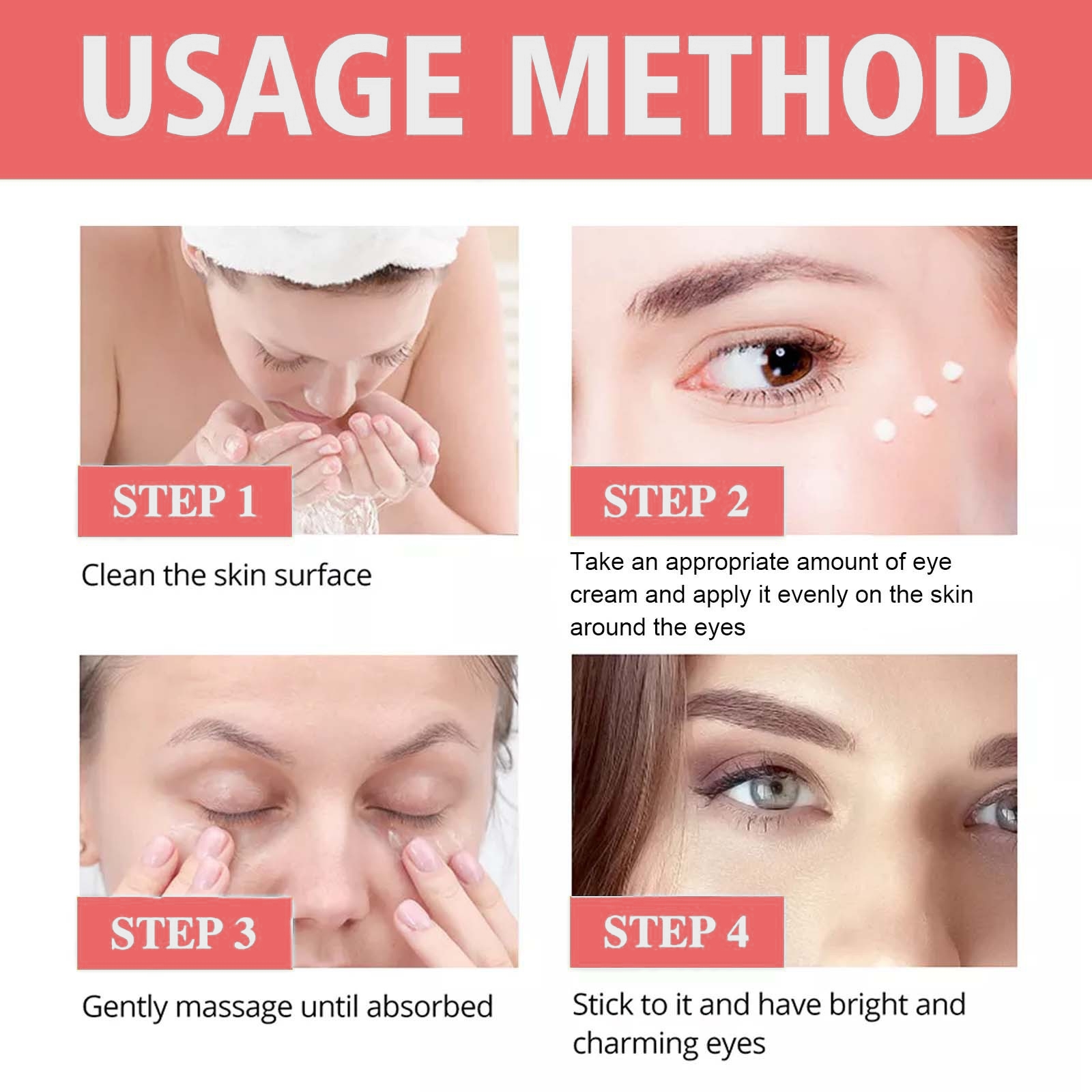 OEM 24K Gold Eye Serum Private Label Anti Wrinkle Firming Hyaluronic Acid Eye Cream Vitamin C Retinol Dark Circle Wholesale