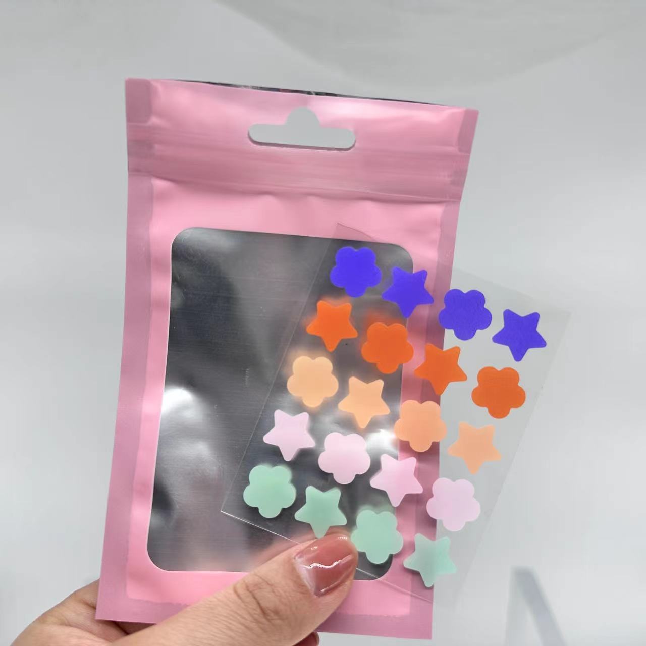 Fashional Five Colors Flowers Absorb Fluid and Reduce Inflammation Cruelty-Free Skincare Hydrocolloid Pimple Patches