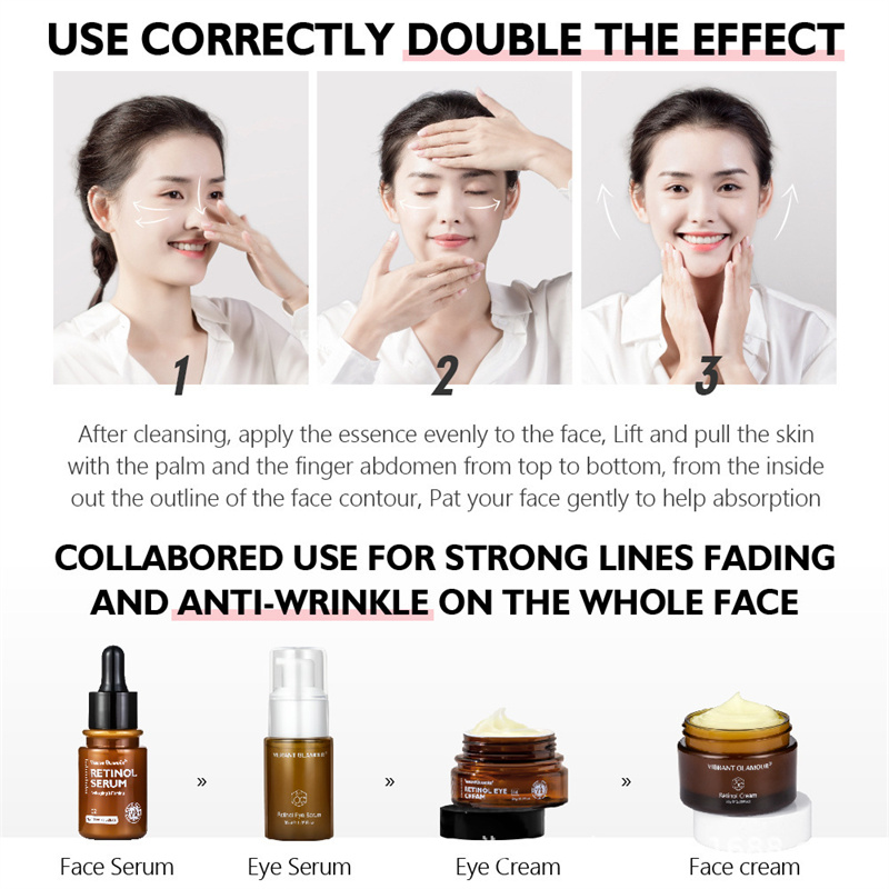 Wholesale Private Label Hydrating Whitening Moisturizing Anti-aging Repairing Anti-wrinkle Retinol Facial Serum