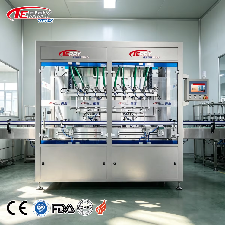 Turnkey Solution Manufacturer CE Quick Changeover High Accuracy Viscousity Liquid Filling Machine for Cosmetic Daily Chemical