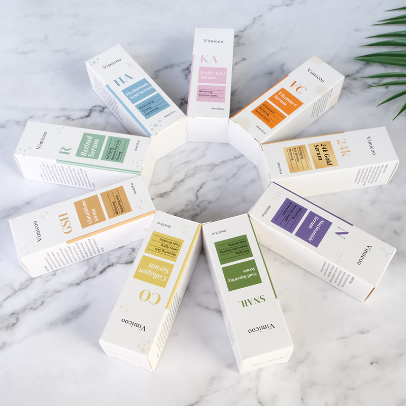 Private Label Face Serum Korean Skin Care Vitamin C Hyaluronic Acid Retinol Lightening Anti Aging Cosmetic Product Essence
