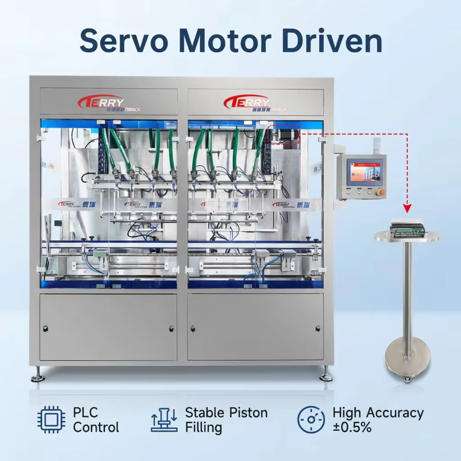 Turnkey Solution Manufacturer CE Quick Changeover High Accuracy Viscousity Liquid Filling Machine for Cosmetic Daily Chemical