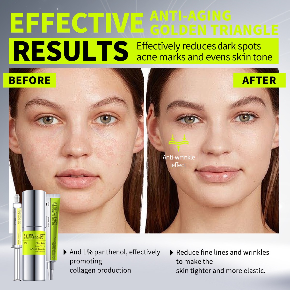 Wholesale Private Label Resurfacing Facial Retinol Serum Collagen Deep Firming Sooth Hydrated Eye Cream Serum