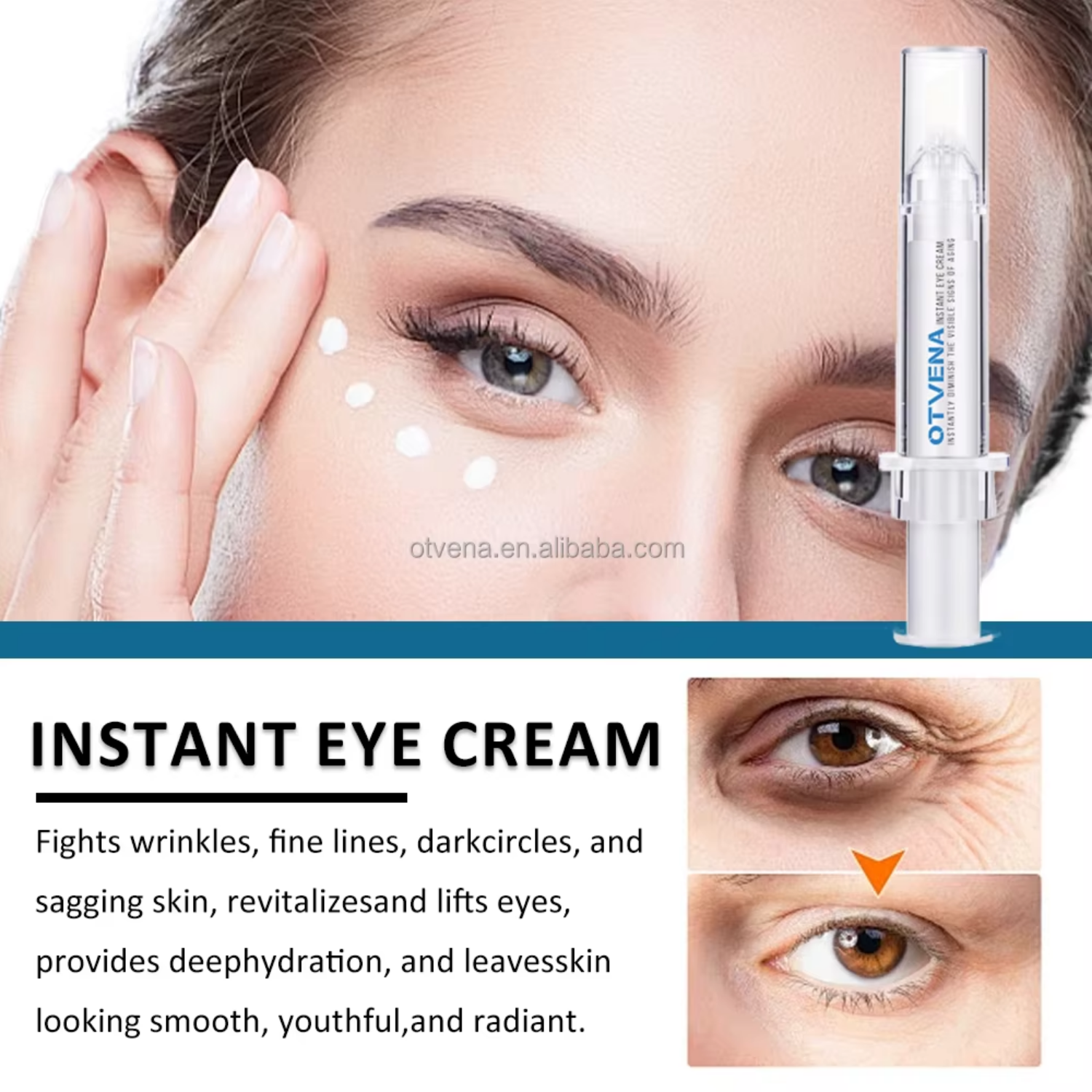 Customized Wholesale Reduce Dark Circles Puffy Tightening Firming Minerals Eye Cream