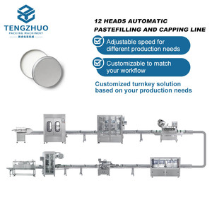 Automatic Eye Cream and Lotion Filling Capping Packaging Line