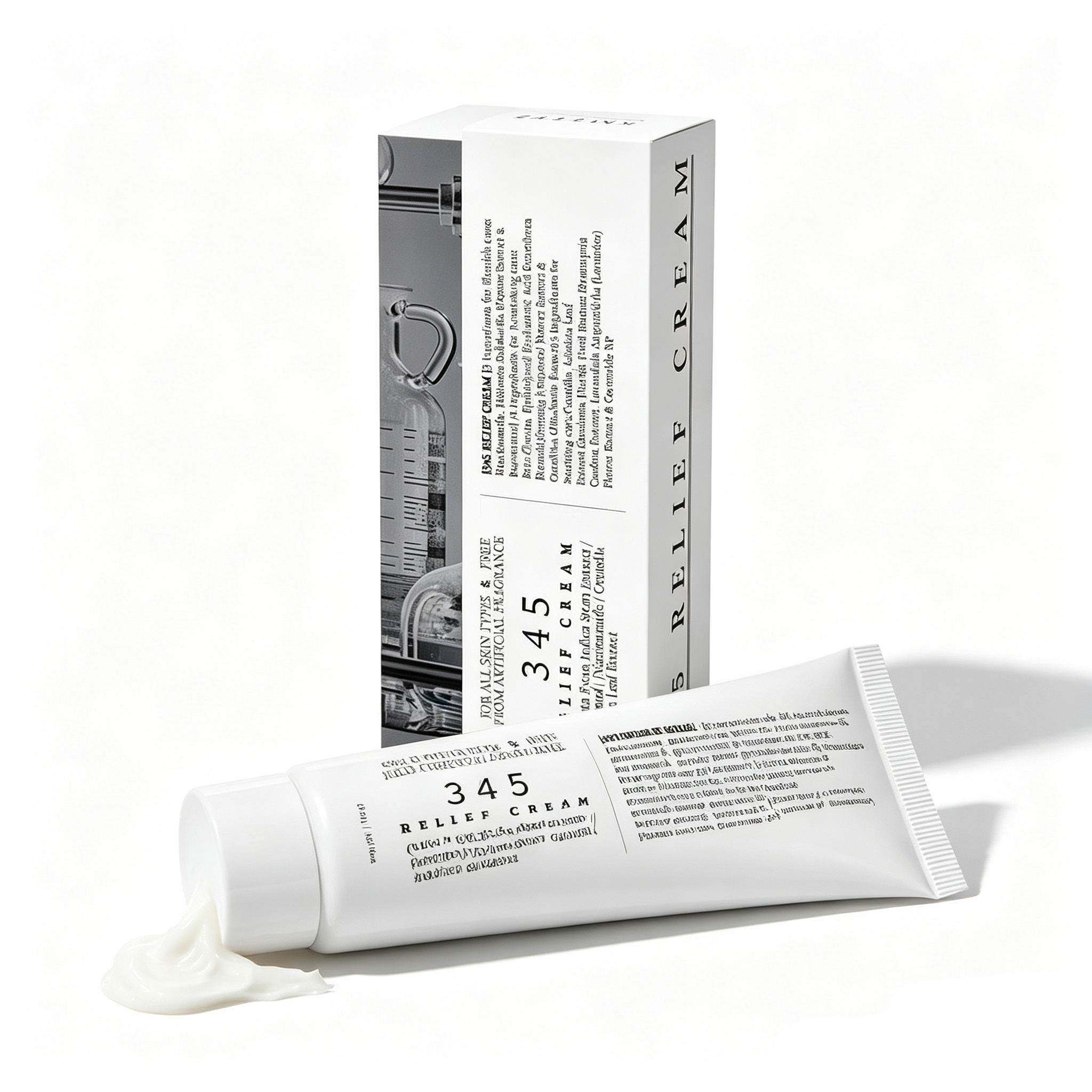 Herbal Fast Effective Skin 345 Relief Cream Moisturizing Firming Skin Glow Facial Skincare Product