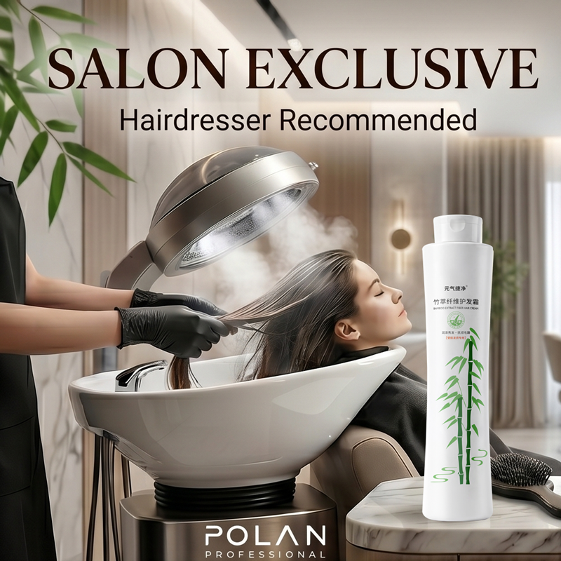 POLAN 1L Bamboo Extract Fiber Hair Keratin Treatment Cream Two Types Targeting Different Hair Professional Salon Use