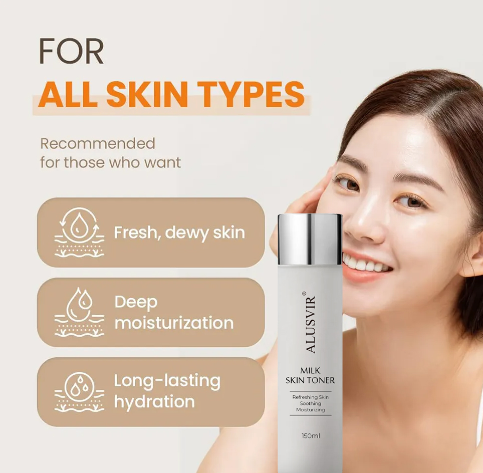 Rice Facial Toner Korean Private Label Skincare Products Skin Care Brightening Anti Aging Rice Milky Face Toner Manufacturer