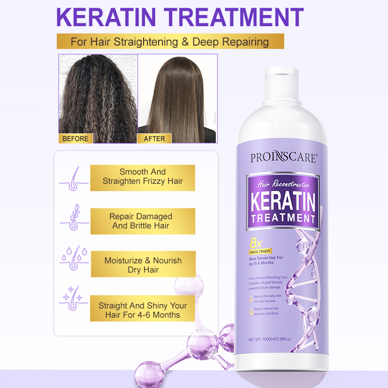 Pure Keratin Hair Treatment Professional Brazilian Keratin Treatment Organic Keratin Hair Straightening Treatment