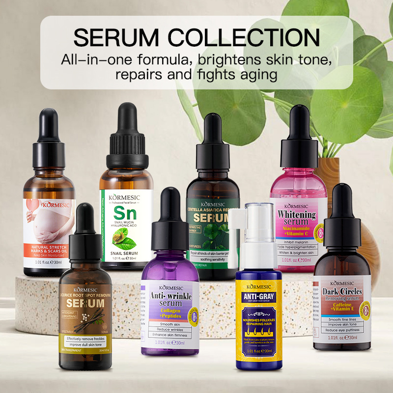 Vitamin Centella Asiatica &amp; Niacinamide Vegan 30ml Face Serum Long-Lasting Hydration Smoothing Brightening Serum Wholesale