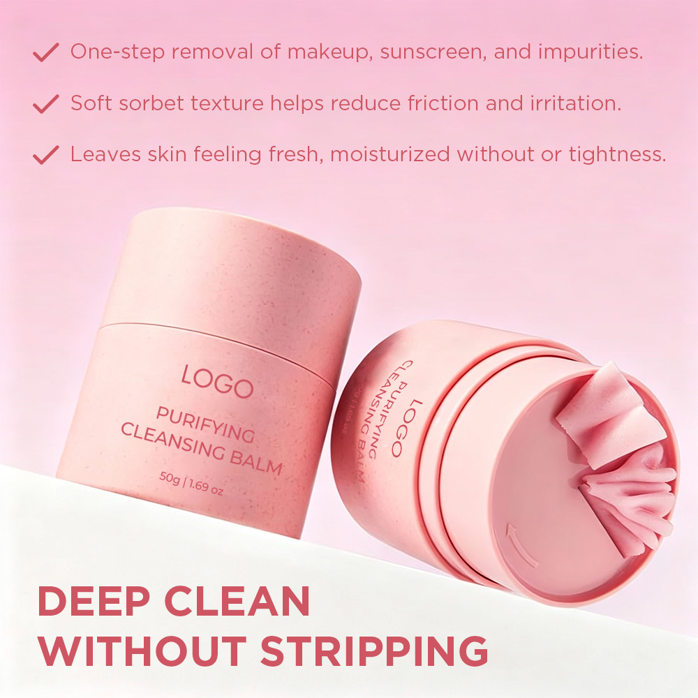 ODM Purifying Cleansing Balm Custom Formula Deep Cleansing Makeup Remover with Berry Extract for Global Skincare Brands Supplier