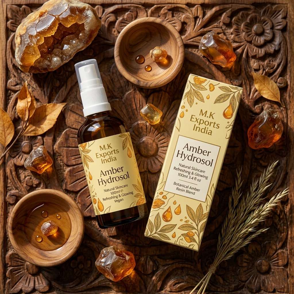 Amber Hydrosol Natural Aromatic Distillate for Skincare Formulation Aromatherapy Cosmetic Manufacturing