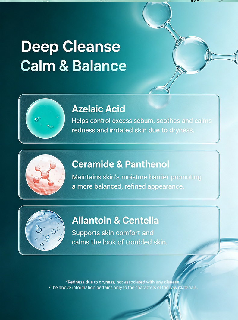 Oil Control Deep Cleansing Facial Foam with Natural Organic Herbal Whitening and Acne Treatment for Oily Skin Gentle Formula