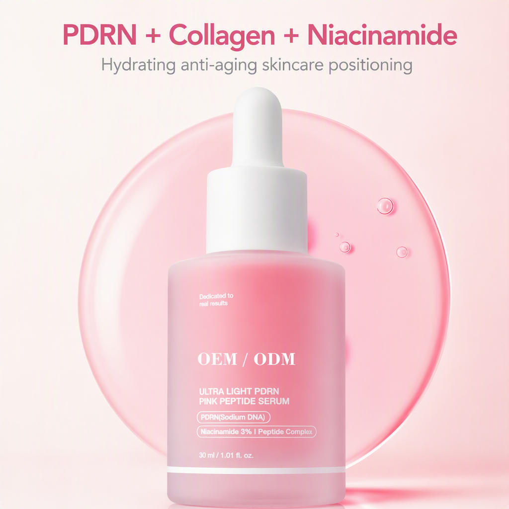 Custom Private Label High Purity PDRN 99% Pink Collagen Anti-Aging Hydrating Skin Care Set OEM/ODM Facial Skincare Kit Wholesale