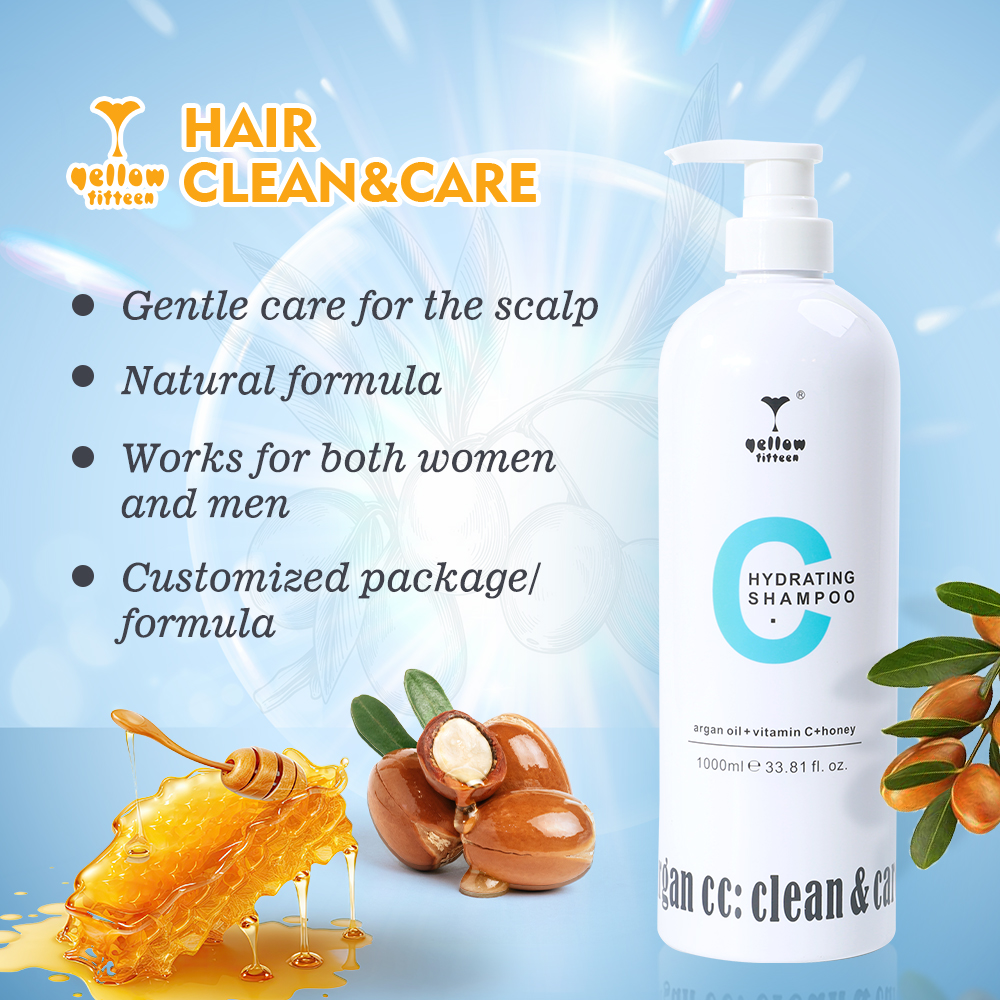 Wholesale Natural Honey Vitamin C Shampoo Private Label Hair Care Packaging Set Argan Oil Organic Hair Shampoo and Conditioner