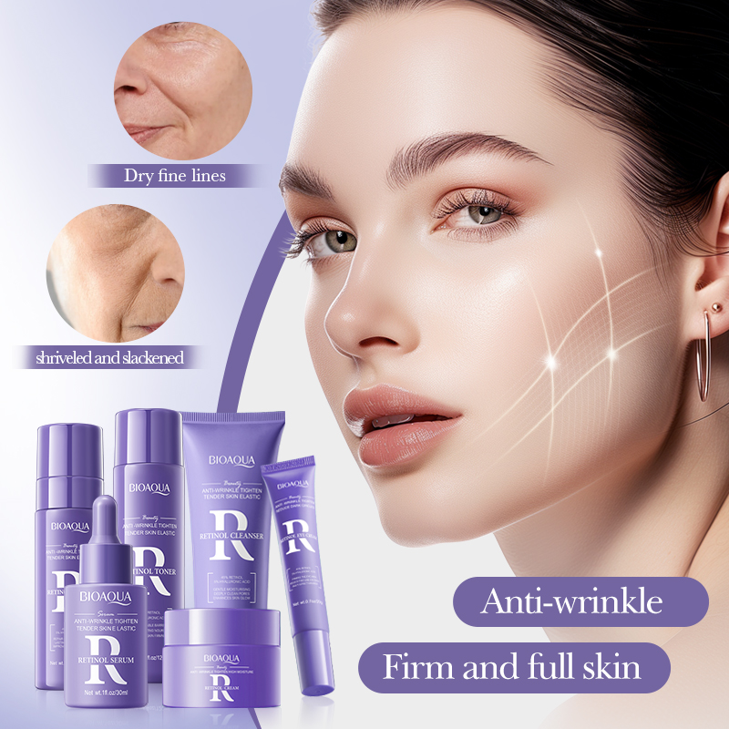 The Private Label BIOAQUA Retinol Anti-Wrinkle Compact High Moisturizing Skin Care Gift Box Set Nourishing Hydrating Products