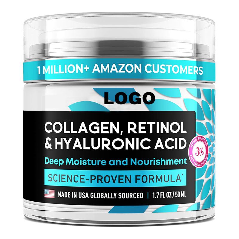 Private Label 2.5% Retinol Face Cream with Hyaluronic Acid Vitamin E Glycerin Anti-Wrinkle Freckle Whitening Properties