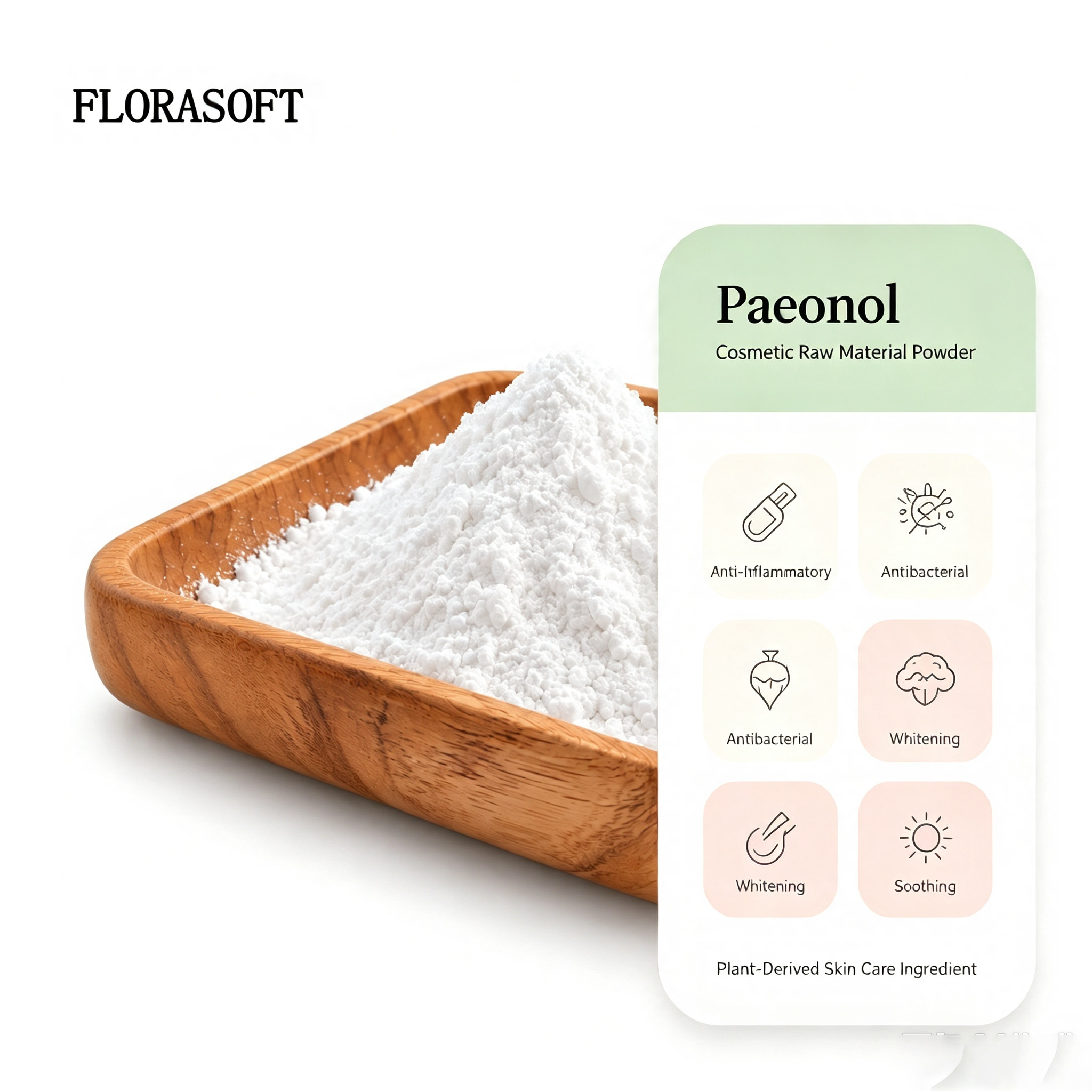 High Purity Paeonol Powder, Natural Moutan Bark Extract, Cosmetic Ingredient For Skincare Formulation
