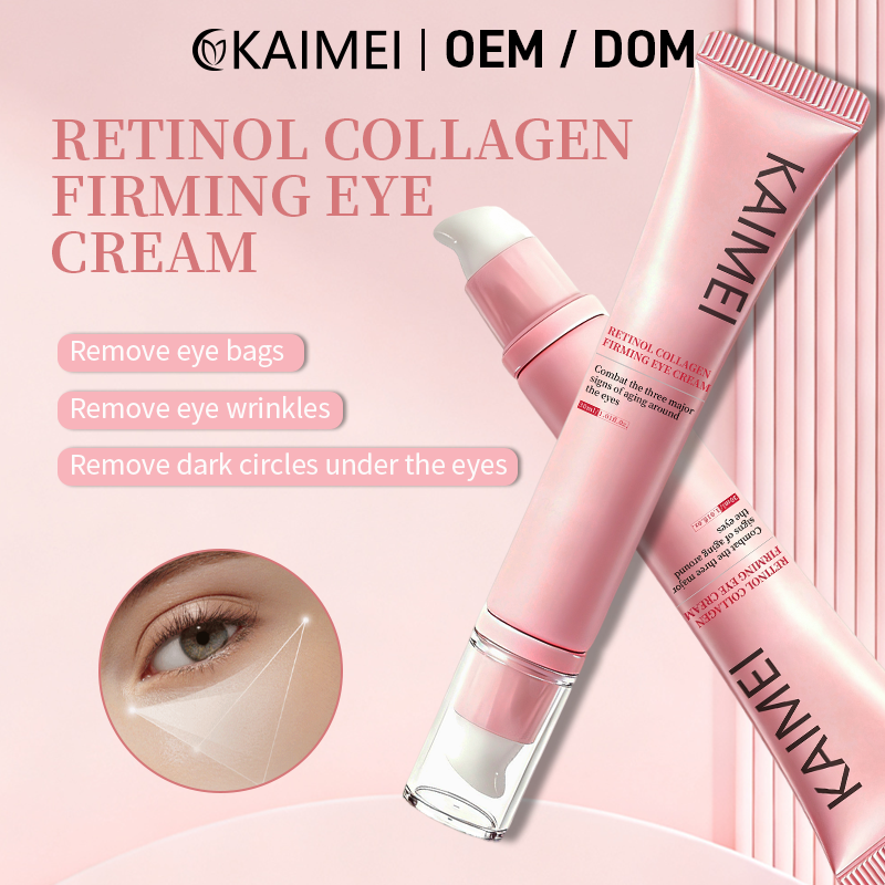 Bulk Supply Retinol Collagen Eye Essence Cream Improve Under Eye Bags Dull Skin Moisturizing Firming Eye Cream OEM Custom
