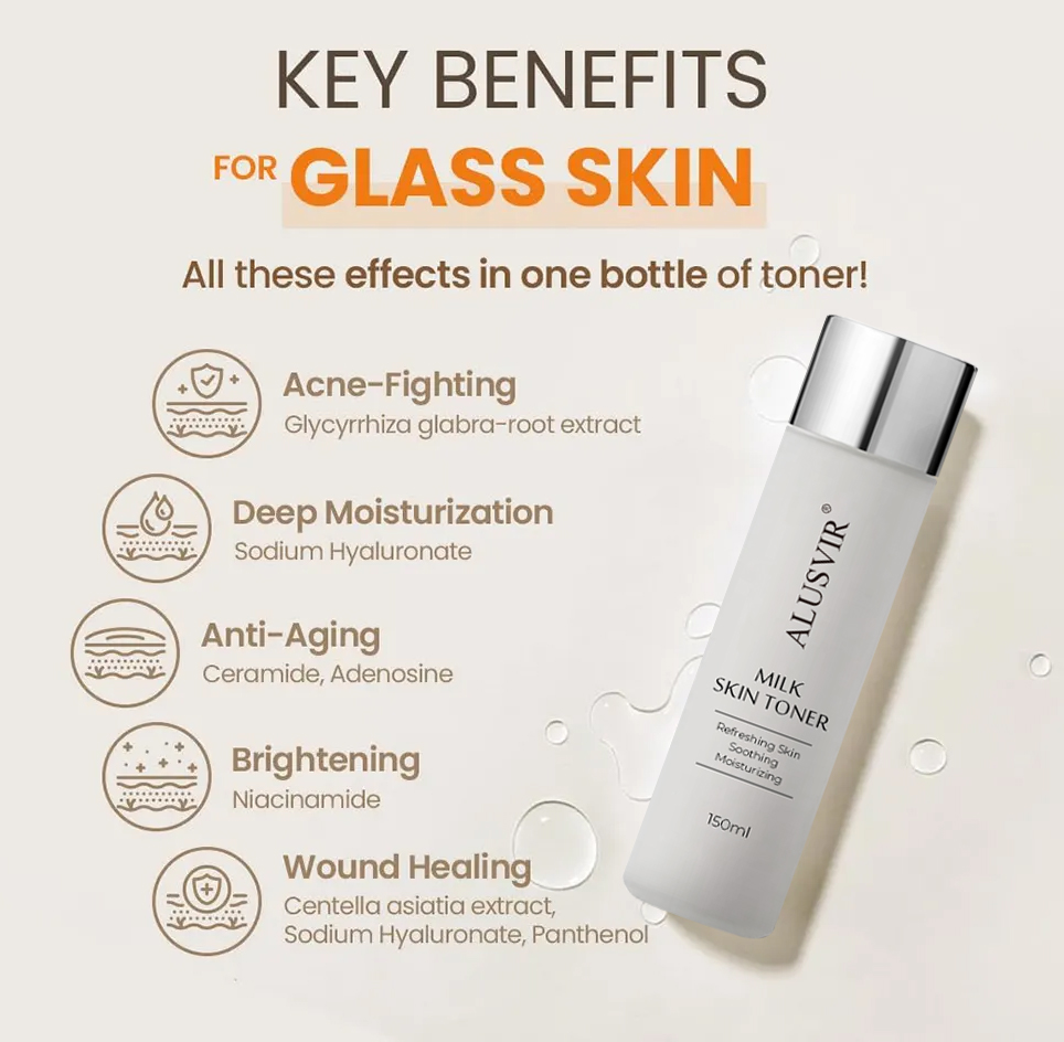 Rice Facial Toner Korean Private Label Skincare Products Skin Care Brightening Anti Aging Rice Milky Face Toner Manufacturer