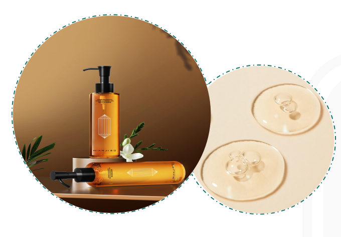 Amber Skincare Cleansing Oil with Triple Amino Acid Formula for Gentle Makeup Removal Effective Pore Cleaning &amp; Mild Skin Care