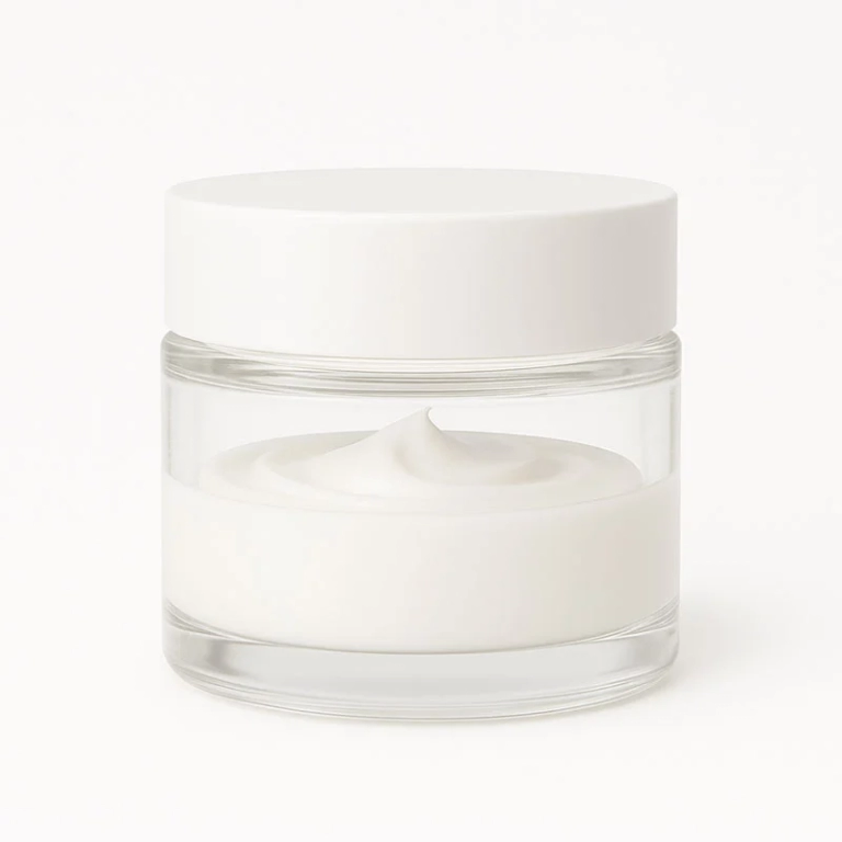 Contract skin care manufacturing including multi-molecular hyaluronic acid serums and ceramide repair creams