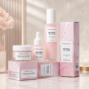 OEM Custom Products Anti Aging Wrinkle Whitening Organic Retinol Face Korean Skin Care Set Private Label Skincare Set for Women