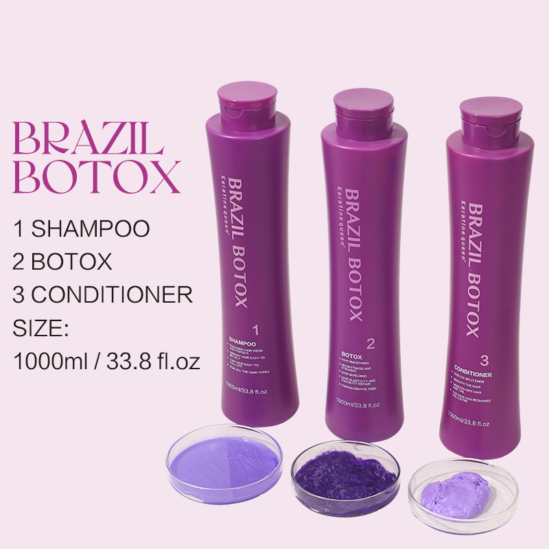 Wholesale 1000ml*3 Keratina Smooth Russian Hair Straightening Treatment Cream Best Repair Damaged Pure Hair Keratin Treatment