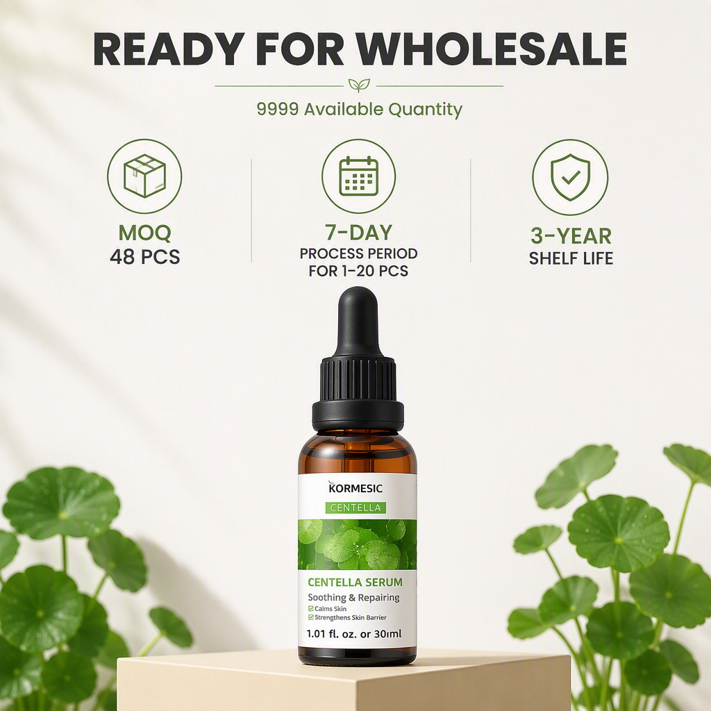 Vitamin Centella Asiatica & Niacinamide Vegan 30ml Face Serum Long-Lasting Hydration Smoothing Brightening Serum Wholesale