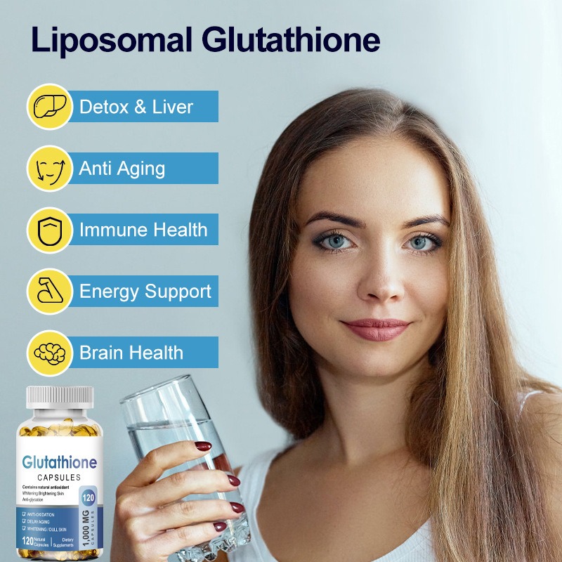 OEM Private Label Glutathione Capsules Anti-aging L-glutathione Gummies Glutathione Gummy for Skin Whitening